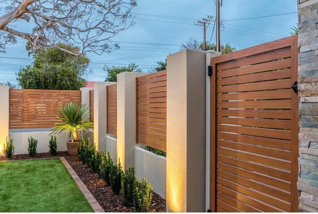 Garden fencing and brickwork completed